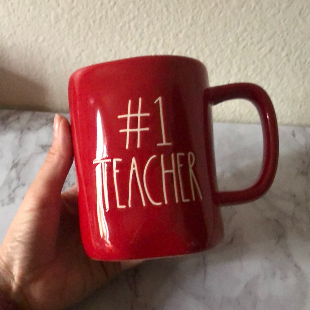 Rae Dunn Red #1 Teacher Mug